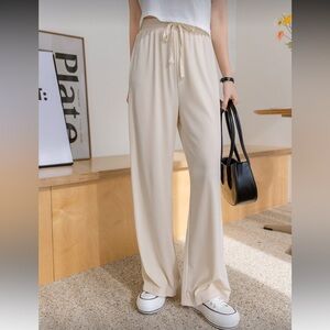 Beige Wide-Leg Pants, S size, ultra soft